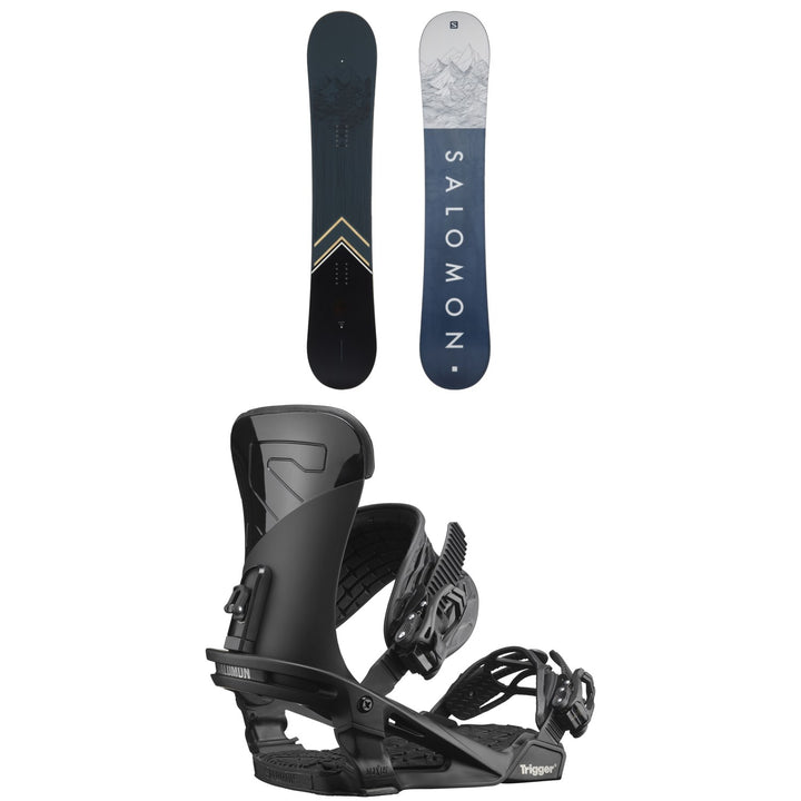 Salomon Sight X Snowboard + Trigger Snowboard Bindings 2023