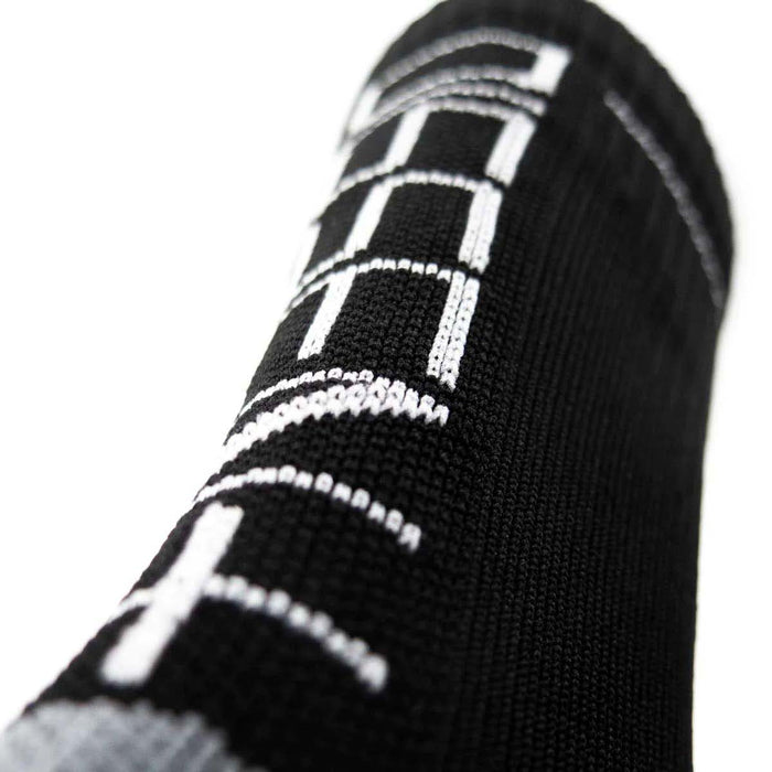 Dissent Supercrew Compression Nano 8" Bike Socks Black