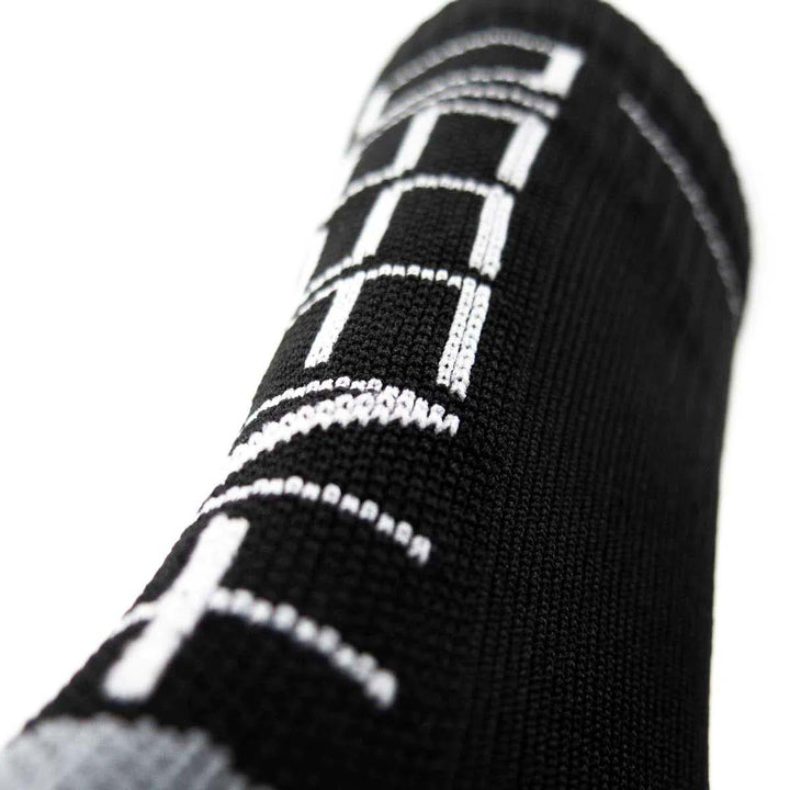 Dissent Supercrew Compression Nano 8" Bike Socks Black