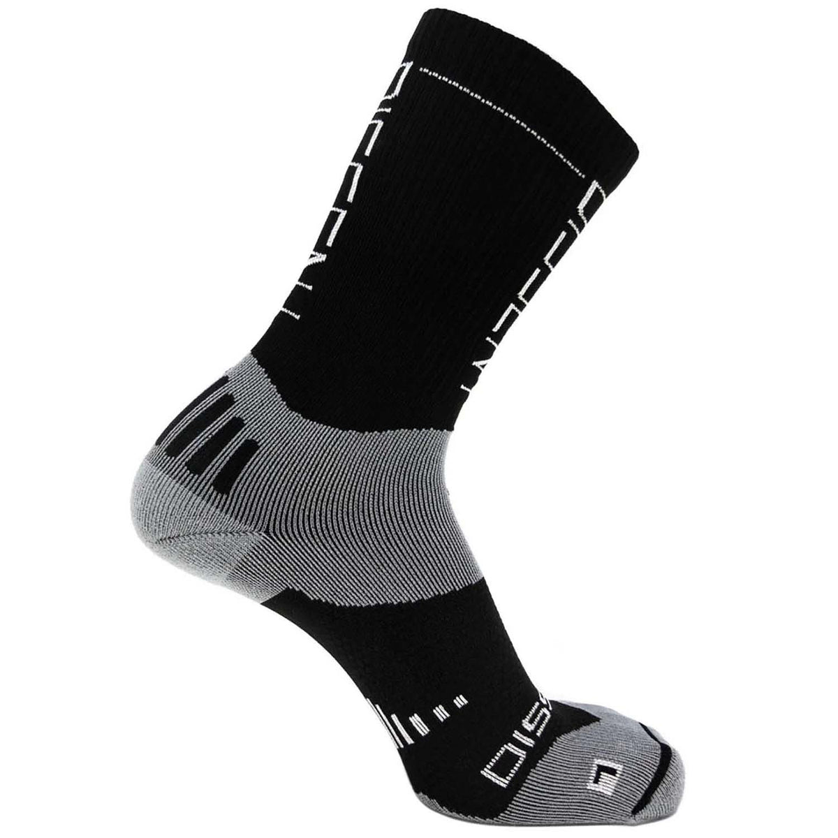 Dissent Supercrew Compression Nano 8" Bike Socks Black