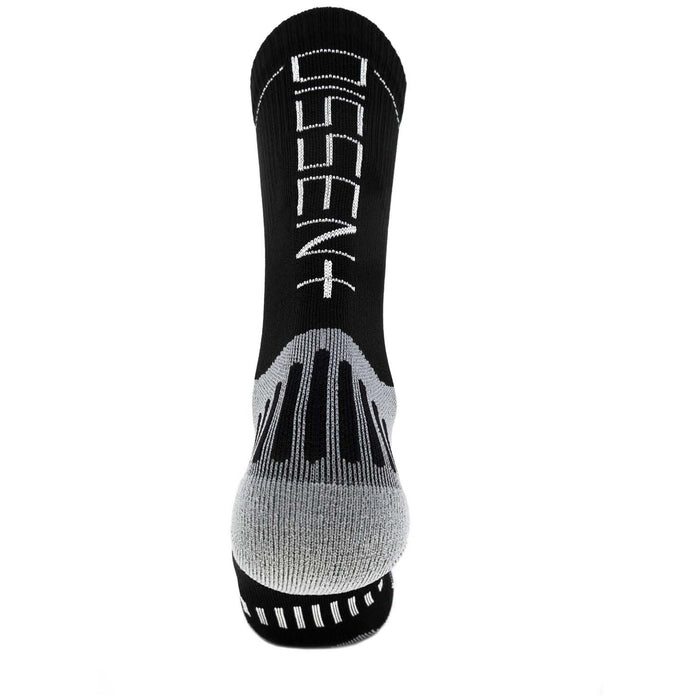 Dissent Supercrew Compression Nano 8" Bike Socks Black
