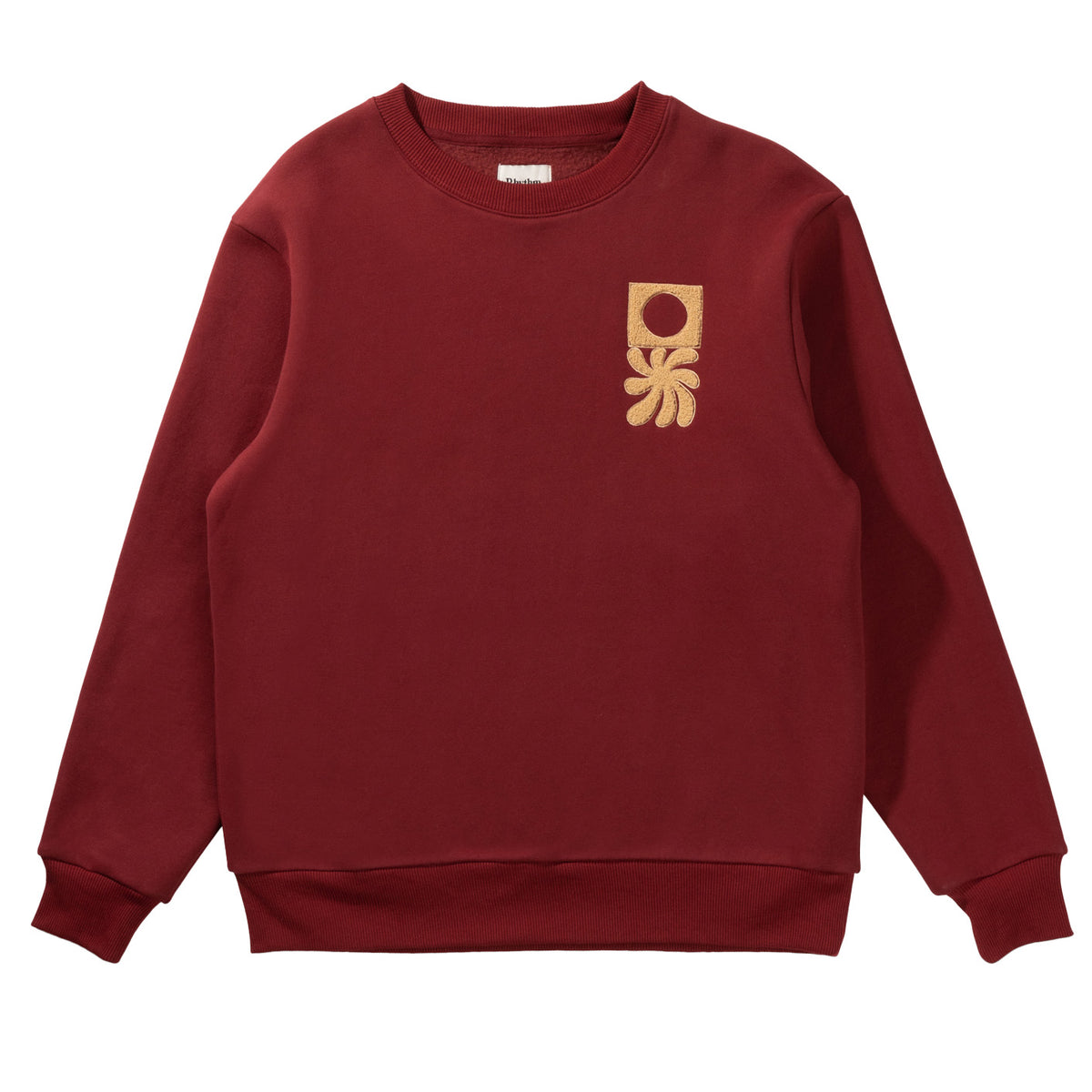 Rhythm Embroidered Fleece Crew - Men's Mulberry