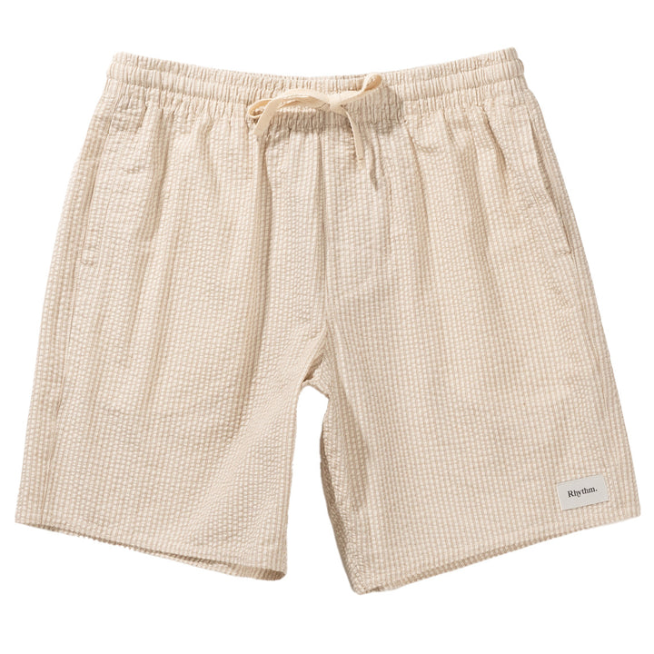 Rhythm Seersucker Stripe Jam Shorts - Men's Natural