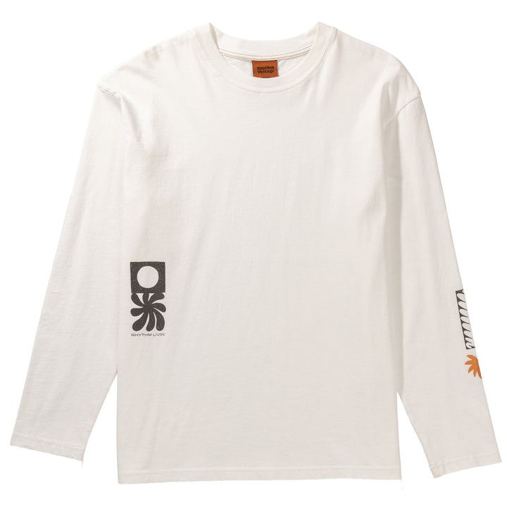 Rhythm Crafted Vintage Long-Sleeve T-Shirt - Men's Vintage White