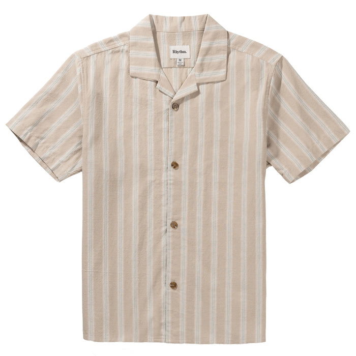 Rhythm Vacation Stripe Short-Sleeve Shirt - Men's Sand