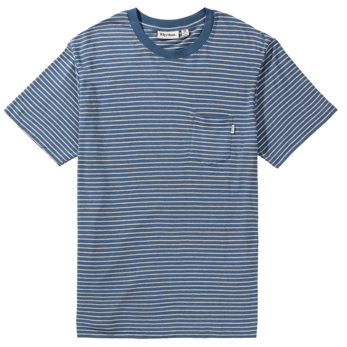 Rhythm Linen Stripe Stripe Short-Sleeve T-Shirt - Men's Slate
