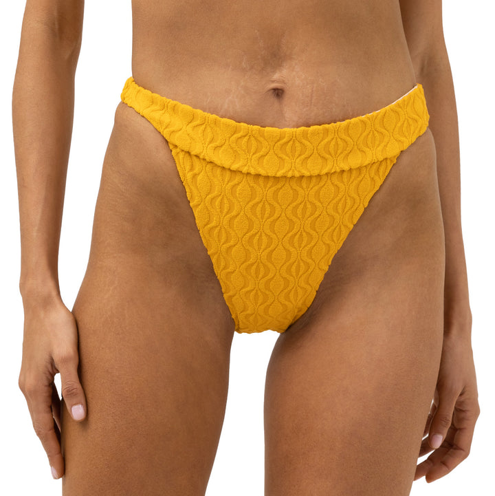 Rhythm Ripple Terry Hi Banded Bikini Bottom Golden