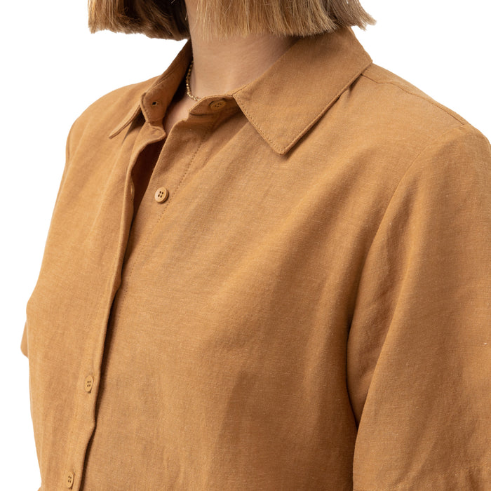 Rhythm Sunrise Short-Sleeve Shirt - Women's Tan
