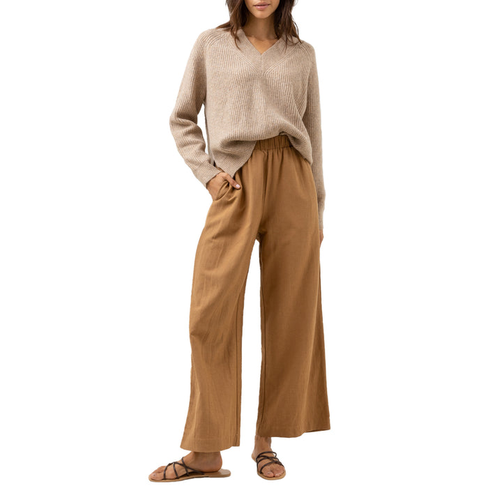 Rhythm Sunrise Wide Leg Pants - Women's Tan