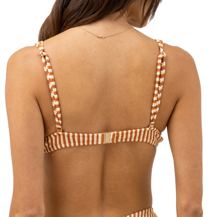 Rhythm Sunbather Stripe Underwire Top - Women's Chocolate