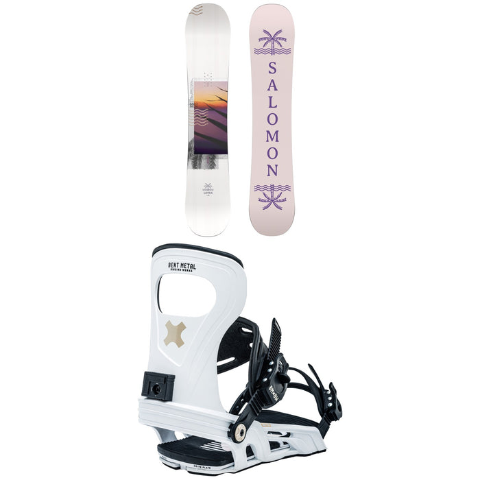 Salomon Lotus Snowboard + Bent Metal Metta Snowboard Bindings - Women's 2023