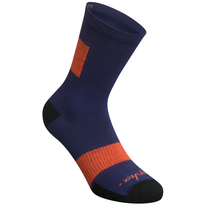 Rapha Trail Bike Socks Deep Blue/Orange
