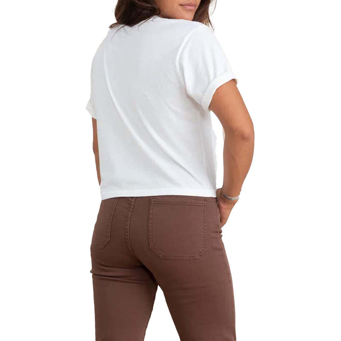 Roark Sun Boxy Crop T-Shirt - Women's Off White