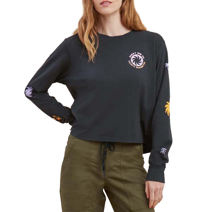 Roark Meet Me In Tahiti Long-Sleeve Shirt - Women's Black