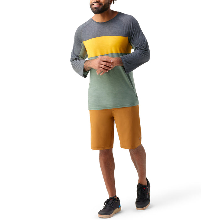 Smartwool Ultralite Mountain Bike 3/4 Sleeve Tee Honey Gold