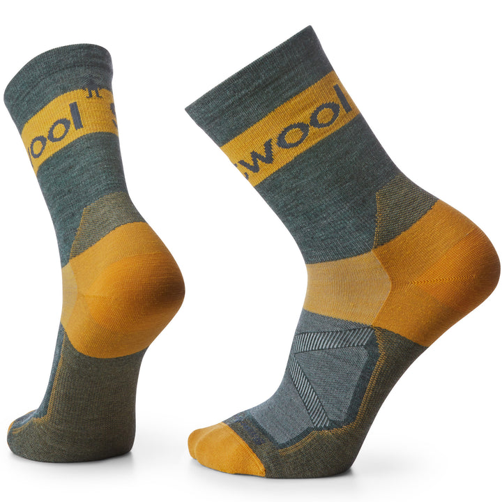 Smartwool Bike Zero Cushion Stripe Crew Socks Dark Sage