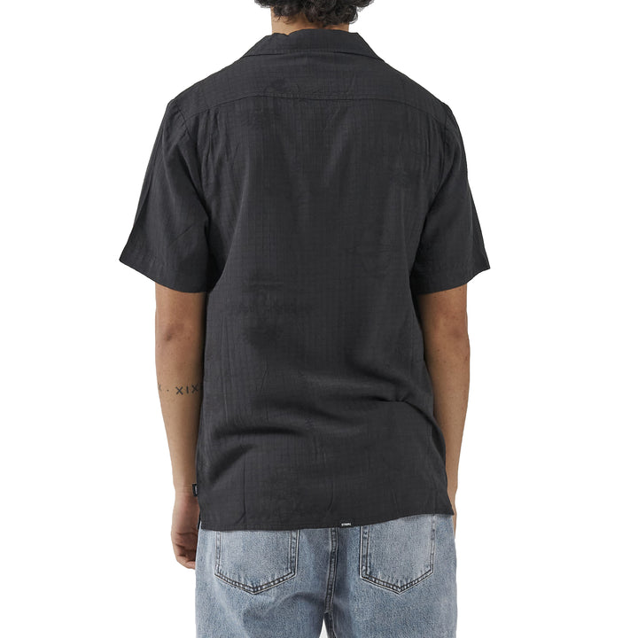 Thrills Natural Gravitation Bowling Shirt - Men's Dark Charcoal