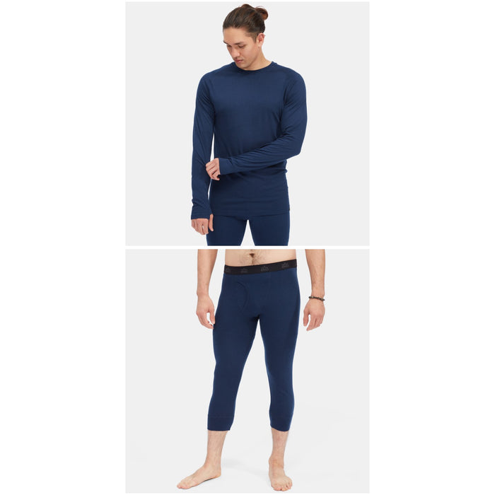evo Ridgetop Merino Wool Midweight Crew Top + 3/4 Pants 2023