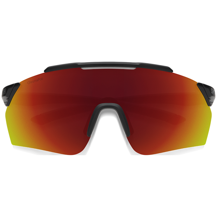 Smith Pivlock Ruckus Sunglasses Matte Black/ChromaPop Red Mirror+ChromaPop Rose