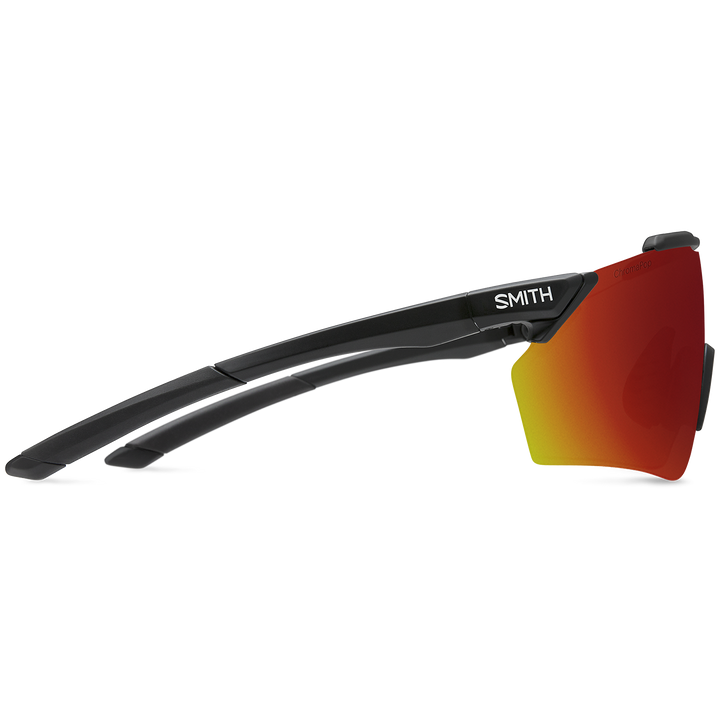 Smith Pivlock Ruckus Sunglasses Matte Black/ChromaPop Red Mirror+ChromaPop Rose
