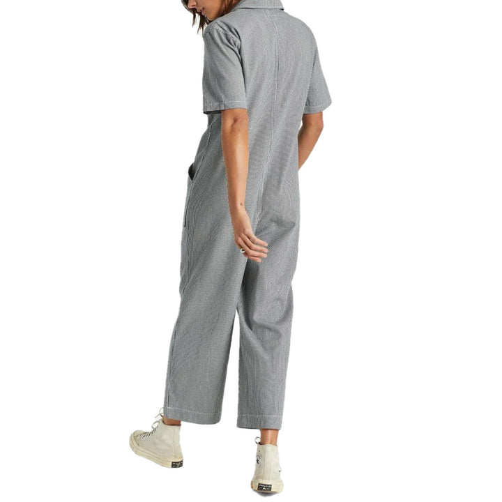 Brixton Sorrento Short-Sleeve Coverall - Women's Black/Off White