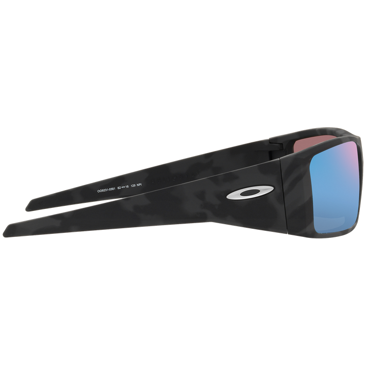 Oakley Heliostat Sunglasses Matte Black Camo/Prizm Deep Water Polarized
