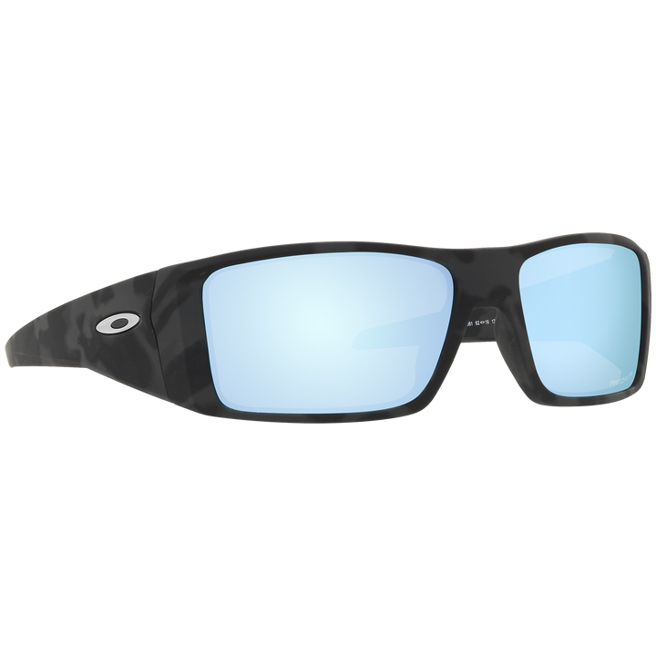 Oakley Heliostat Sunglasses Matte Black Camo/Prizm Deep Water Polarized