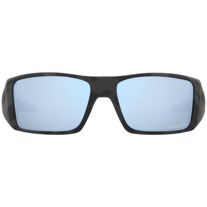 Oakley Heliostat Sunglasses Matte Black Camo/Prizm Deep Water Polarized