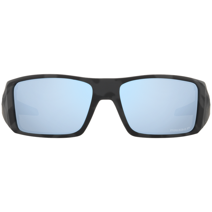 Oakley Heliostat Sunglasses Matte Black Camo/Prizm Deep Water Polarized