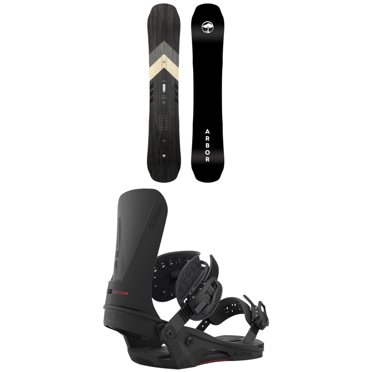 Arbor Coda Camber Snowboard + Union Atlas Snowboard Binding 2023