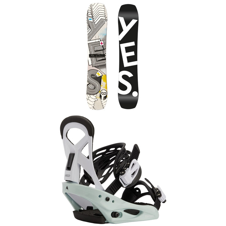 Yes. First Basic Snowboard + Burton Mission Smalls Snowboard Bindings - Kids' 2024