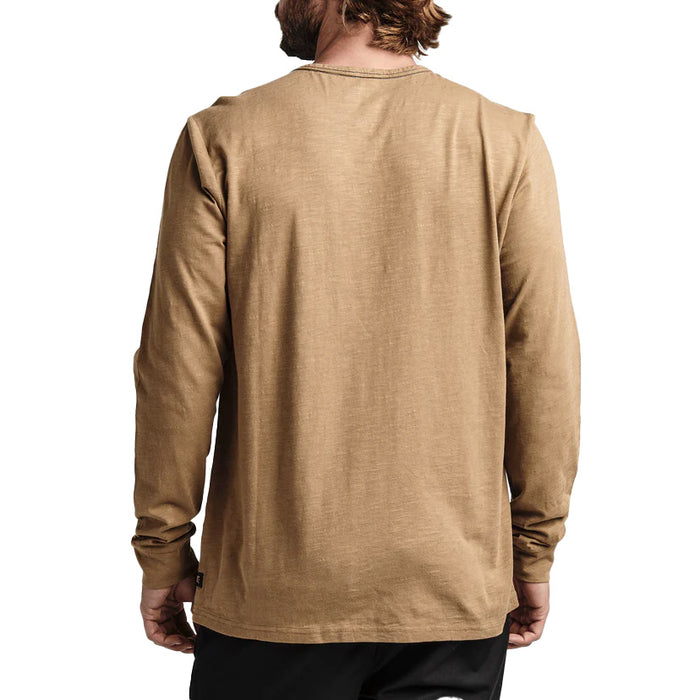 Roark Well Worn Midweight Organic Long Sleeve T-Shirt - Men's Dark Khaki