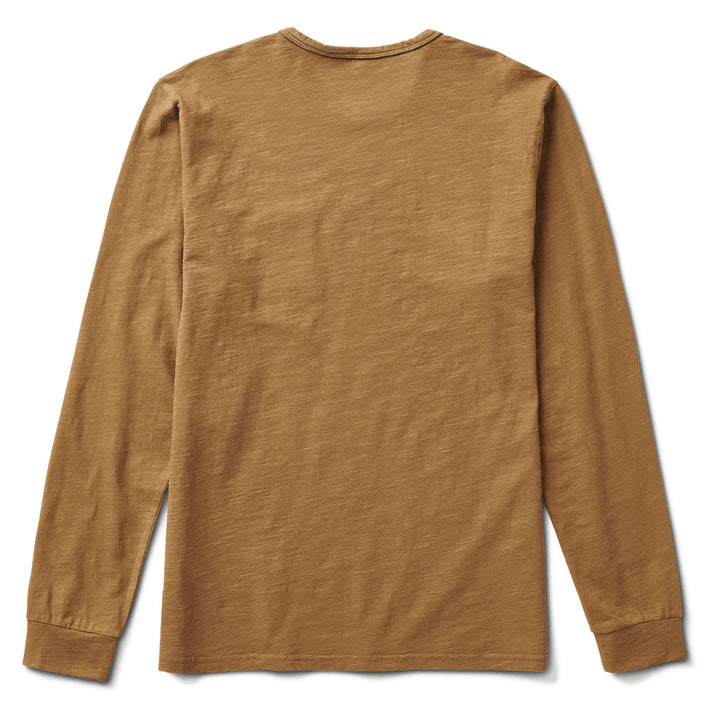 Roark Well Worn Midweight Organic Long Sleeve T-Shirt - Men's Dark Khaki