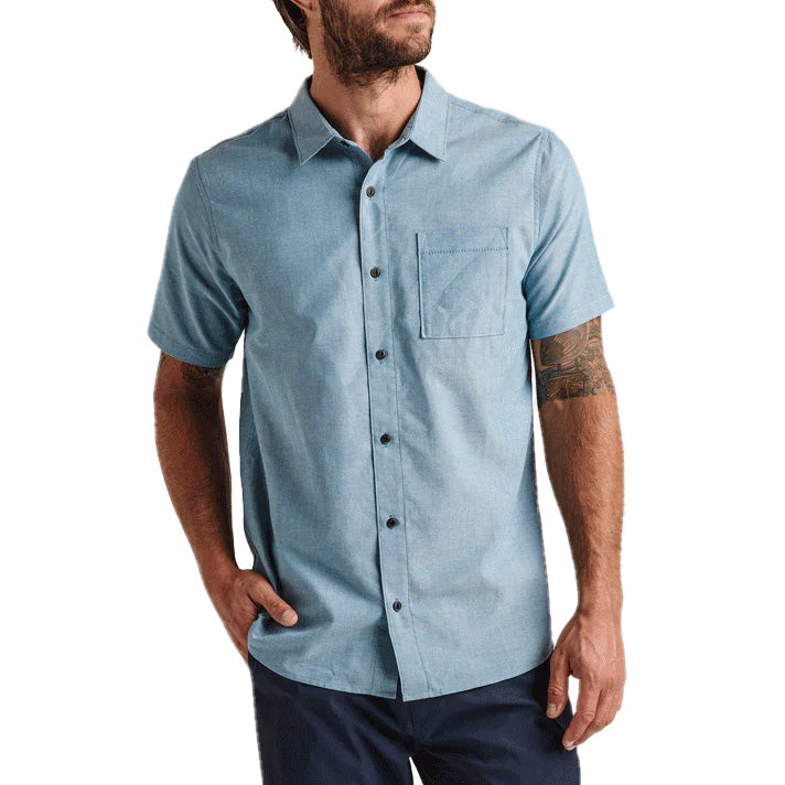 Roark Well Worn Short-Sleeve Shirt - Men's Blue
