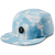 Roark Batik Camper 5 Panel Hat Aqua Blue
