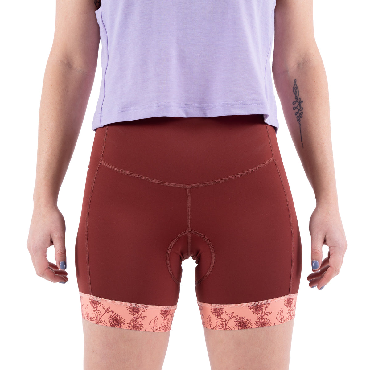 Wild Rye Alice Chammy Liner Shorts - Women's Mahogany-Sunflower