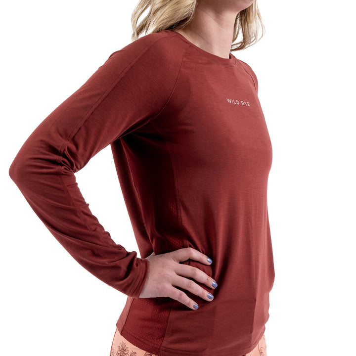 Wild Rye Holly Enduro Jersey - Women's Mahogany