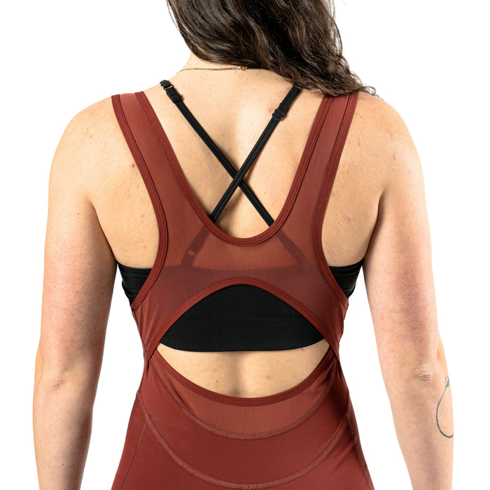 Wild Rye Baddie Bib Shorts - Women's Mahogany-Sunflower