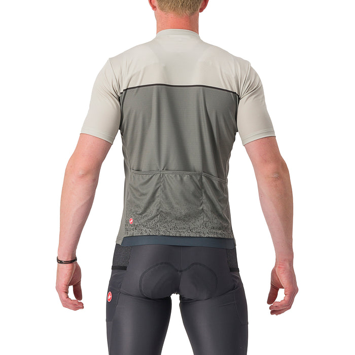 Castelli Unlimited Entrata Jersey Travertine Gray/Forest Gray