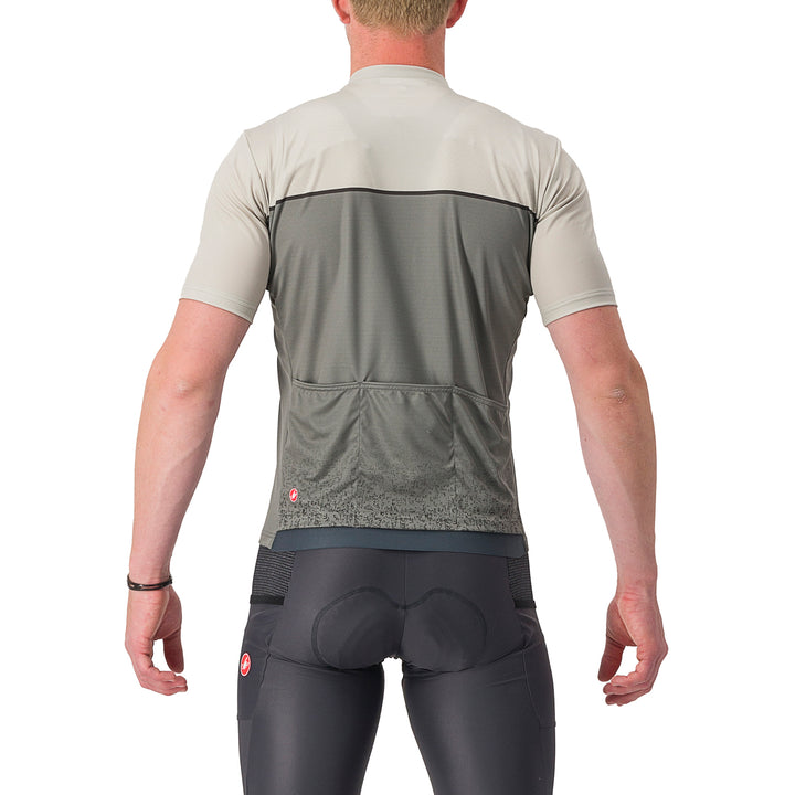 Castelli Unlimited Entrata Jersey Travertine Gray/Forest Gray
