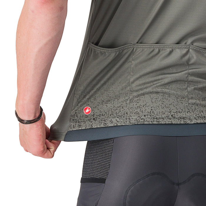 Castelli Unlimited Entrata Jersey Travertine Gray/Forest Gray