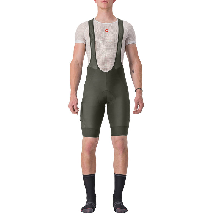 Castelli Unlimited Cargo Bib Liner Shorts Deep Green