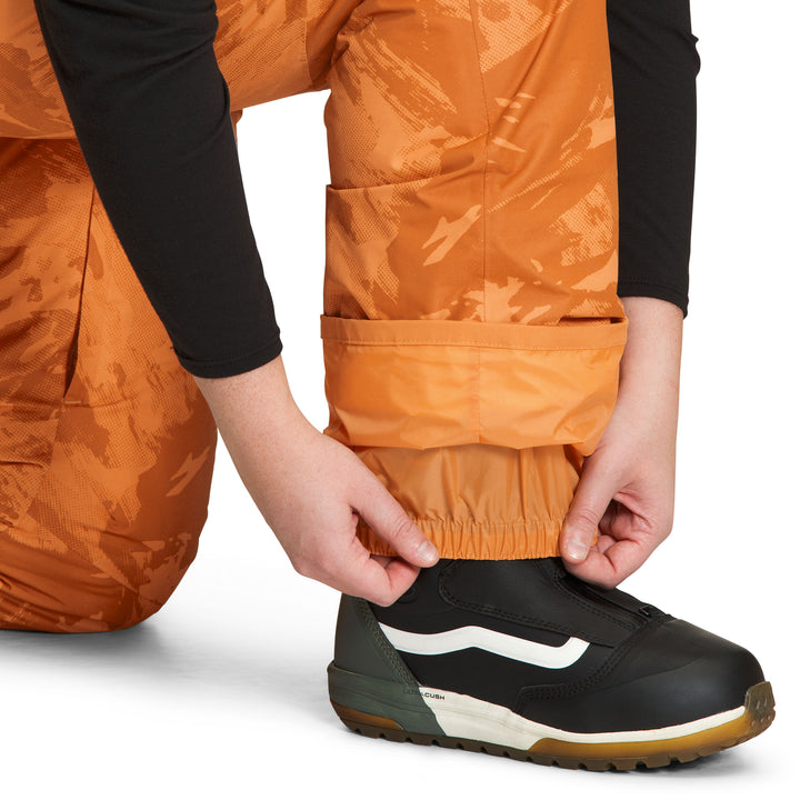 The North Face Freedom Insulated Plus Short Bibs - Women's Topaz Tonal Mountainscape Print