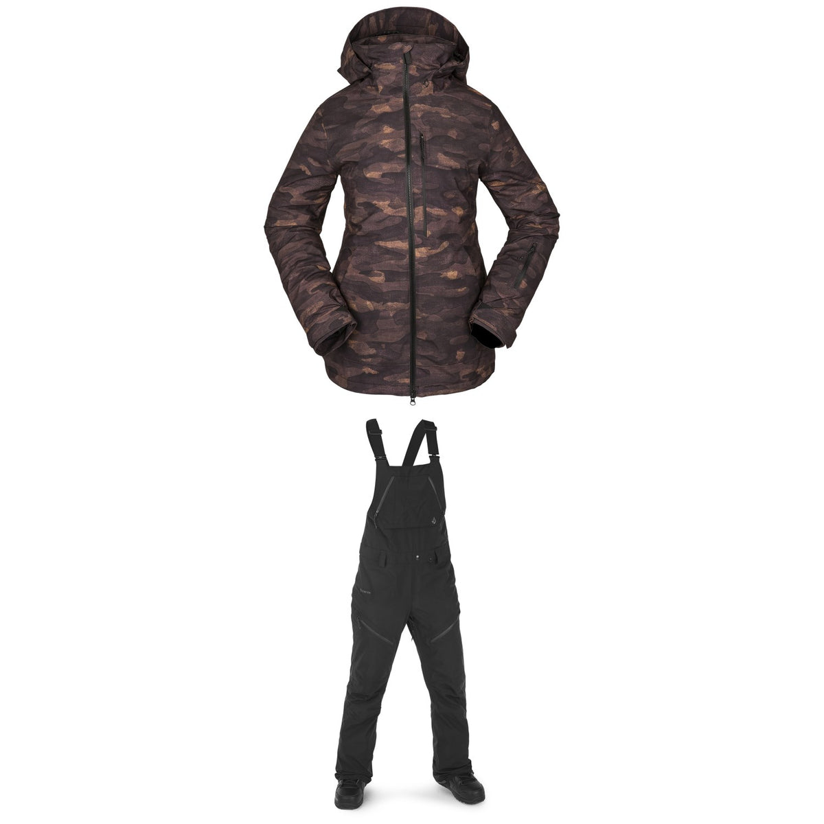Volcom 3D Stretch GORE-TEX Jacket + Elm  Bib Overalls - Women's 2023