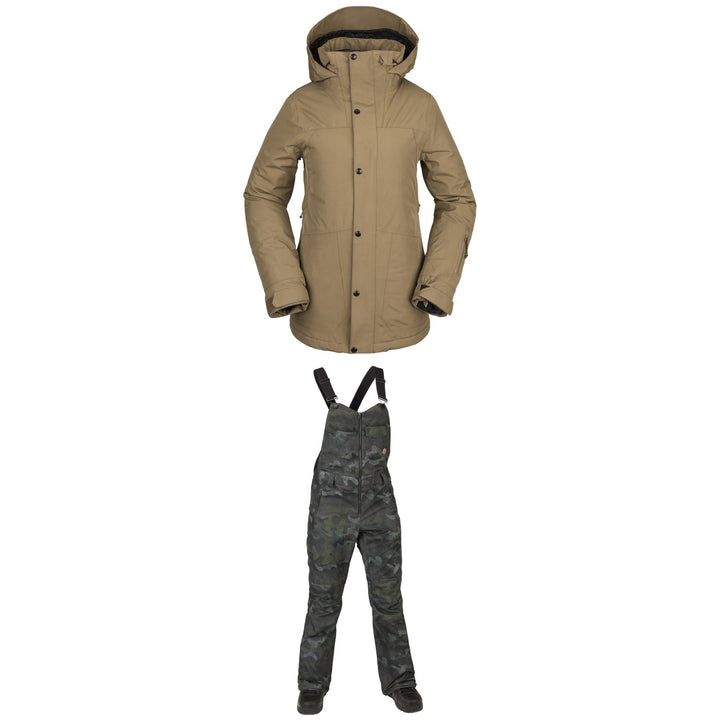 Volcom Ell Insulated GORE-TEX Jacket + Swift Bib Overalls - Women's 2022