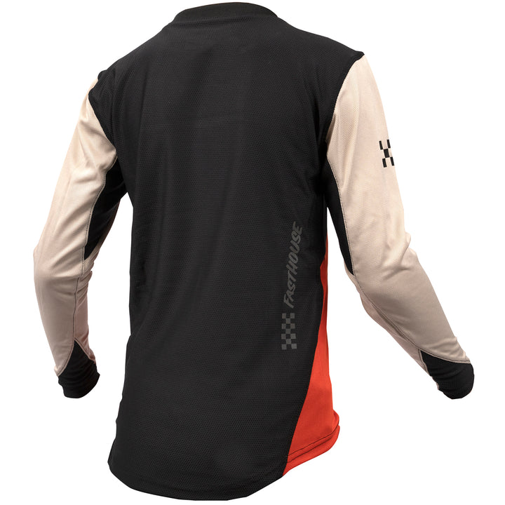 Fasthouse Sidewinder Alloy Long-Sleeve Jersey - Kids' Cream/Red