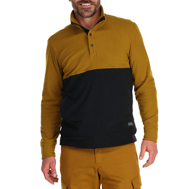 Outdoor Research Trail Mix Snap II Pullover - Men's Tapenade/Black