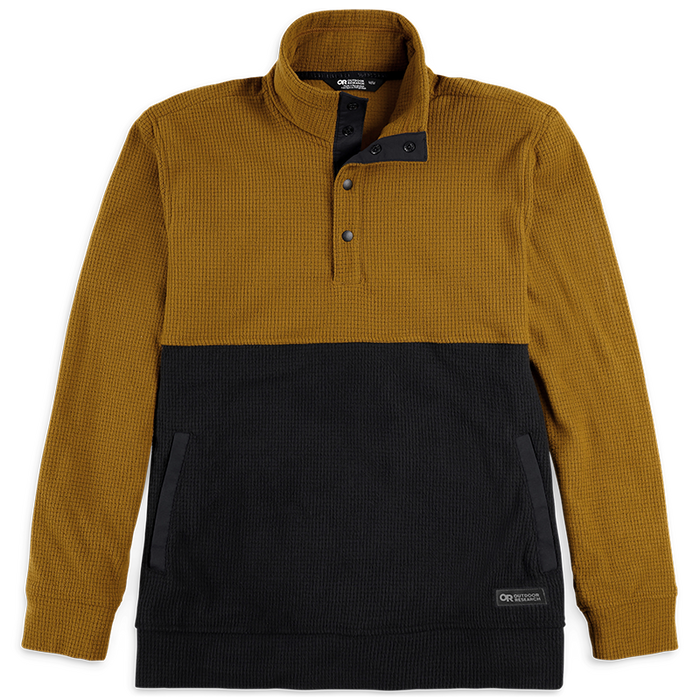 Outdoor Research Trail Mix Snap II Pullover - Men's Tapenade/Black