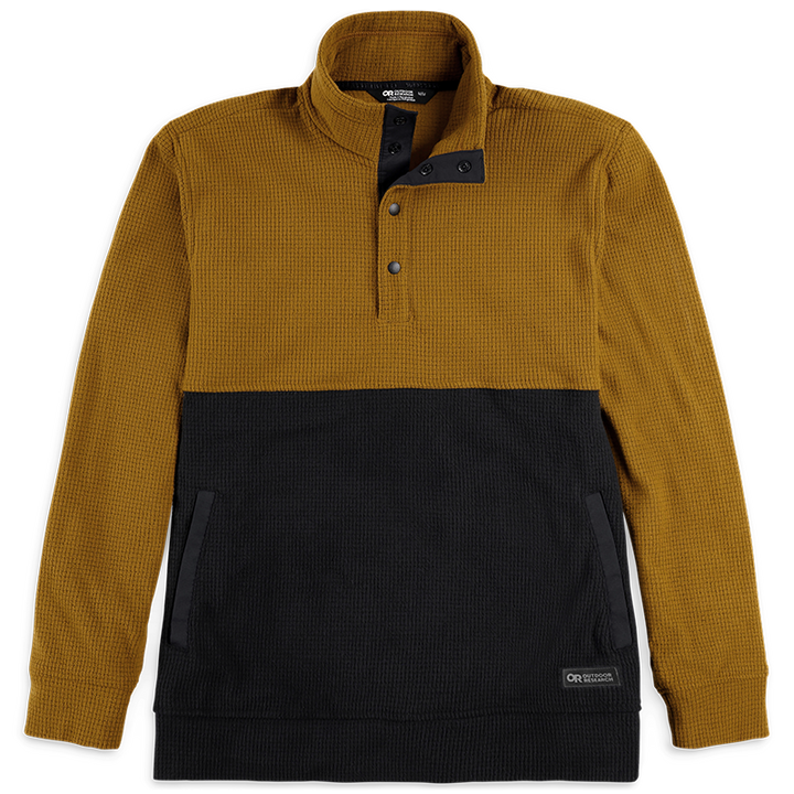 Outdoor Research Trail Mix Snap II Pullover - Men's Tapenade/Black