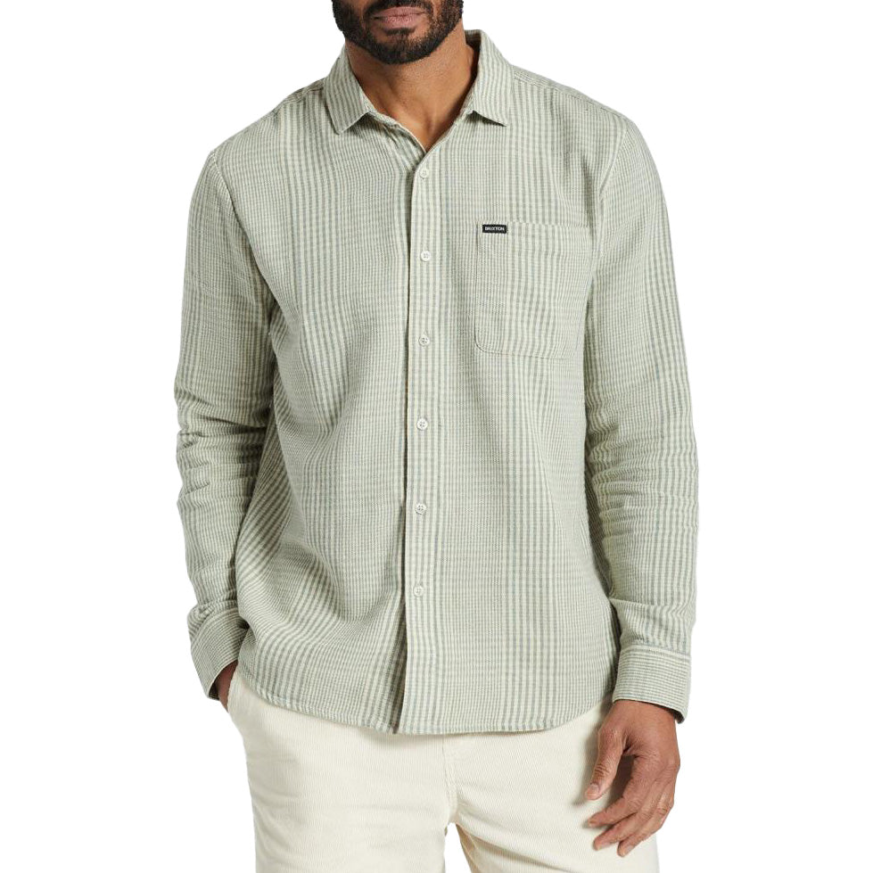 Brixton Bixby Long-Sleeve Flannel - Men's Olive Surplus/Mojave/Straw